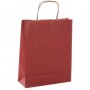 50 Bolsas Kraft Rojas con asas 350x16x300 mm