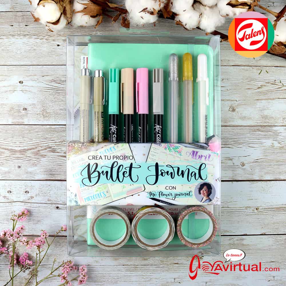 Set Talens Bullet Journal azul pastel - Para decorar - Los mejores