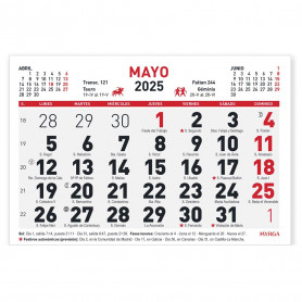 Calendario Mensual 150 x 105 mm Myrga 2024