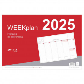 Weekplan Planning Semanal de Sobremesa Myrga 2025