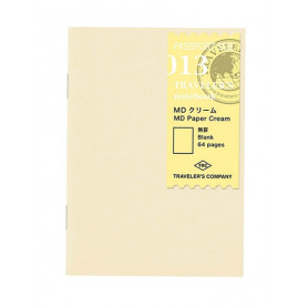 Cuaderno Liso Crema 013 MD Tamaño Pasaporte Traveler`s