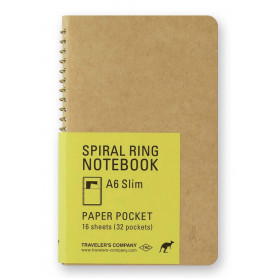 Cuaderno Espiral hoja Blanca con Bolsillo Travelers