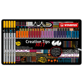 Estuche metálico Creative Typs Arty Stabilo- 30