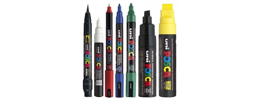 Estuche de 10 marcadores Posca pincel PCF350  Material bellas artes:  tienda en línea - El Mundo de los Artistas